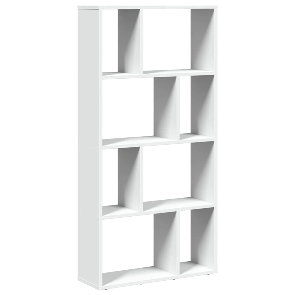 bogreol hvid 60x20x120,5 cm konstrueret træ