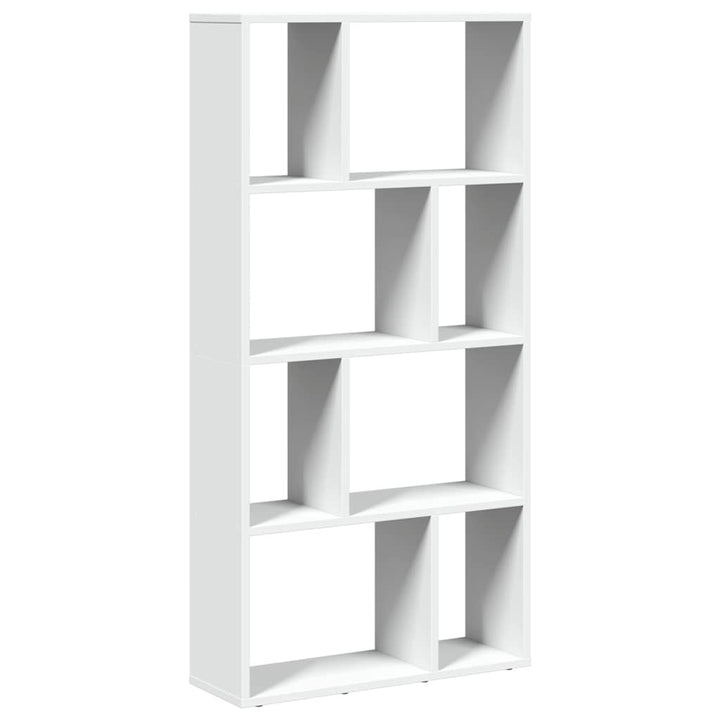 bogreol hvid 60x20x120,5 cm konstrueret træ