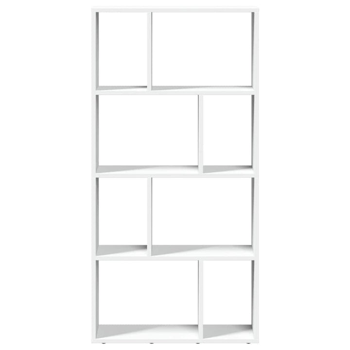 bogreol hvid 60x20x120,5 cm konstrueret træ