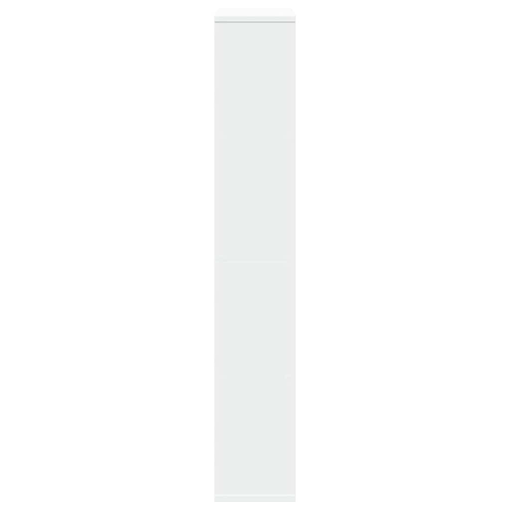 bogreol hvid 60x20x120,5 cm konstrueret træ
