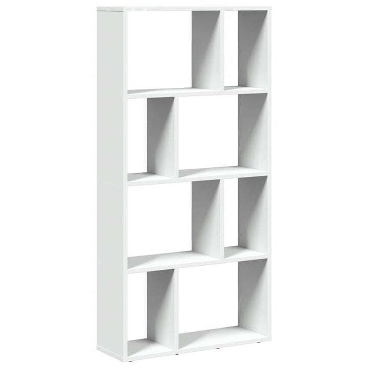 bogreol hvid 60x20x120,5 cm konstrueret træ