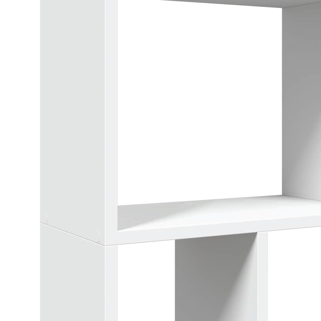 bogreol hvid 60x20x120,5 cm konstrueret træ