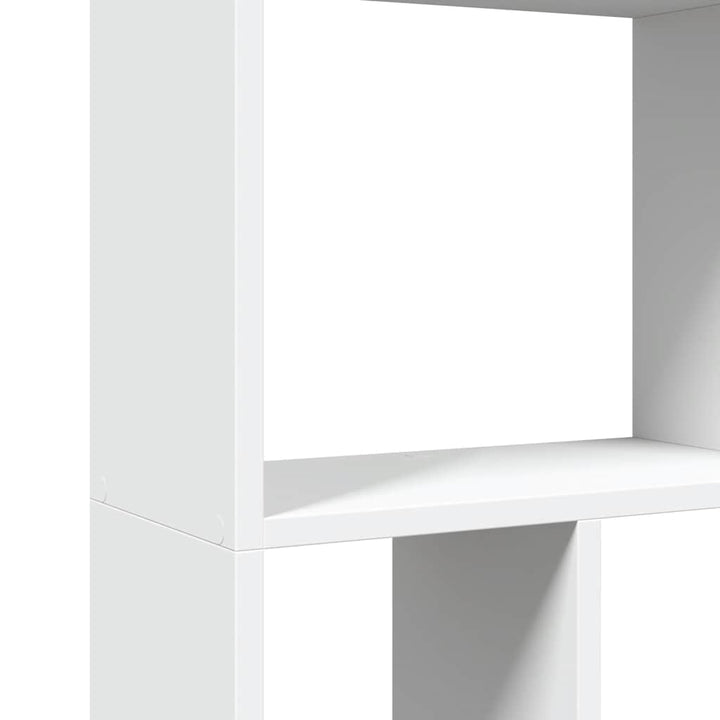 bogreol hvid 60x20x120,5 cm konstrueret træ