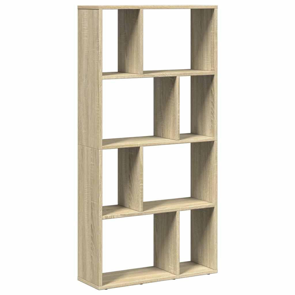 bogreol 60x20x120,5 cm konstrueret træ sonoma-eg