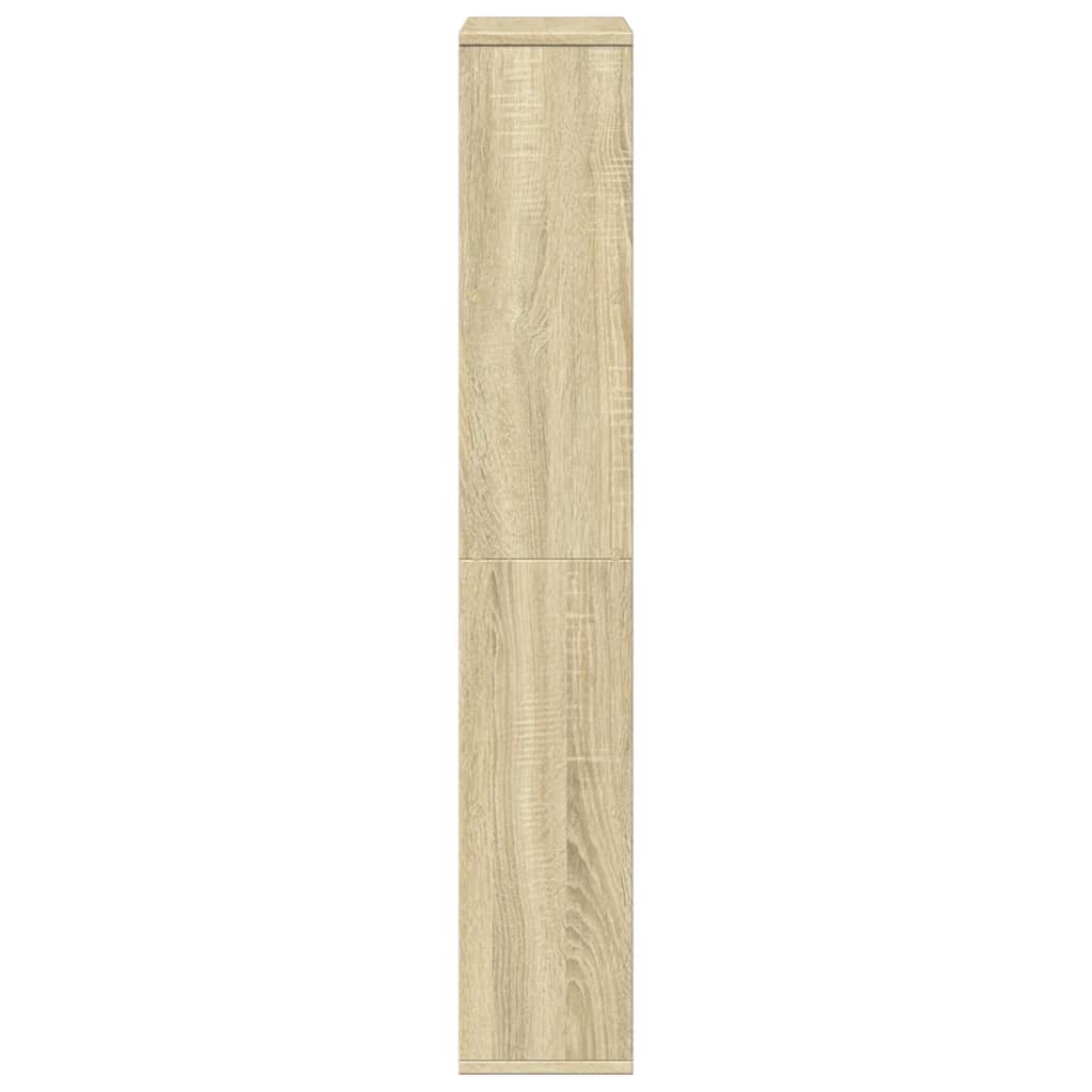 bogreol 60x20x120,5 cm konstrueret træ sonoma-eg