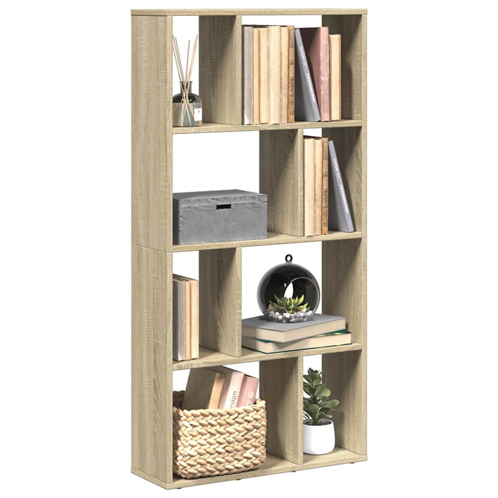 bogreol 60x20x120,5 cm konstrueret træ sonoma-eg