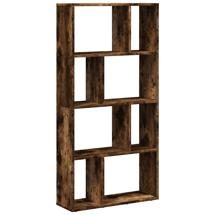 bogreol 60x20x120,5 cm konstrueret træ røget egetræsfarve