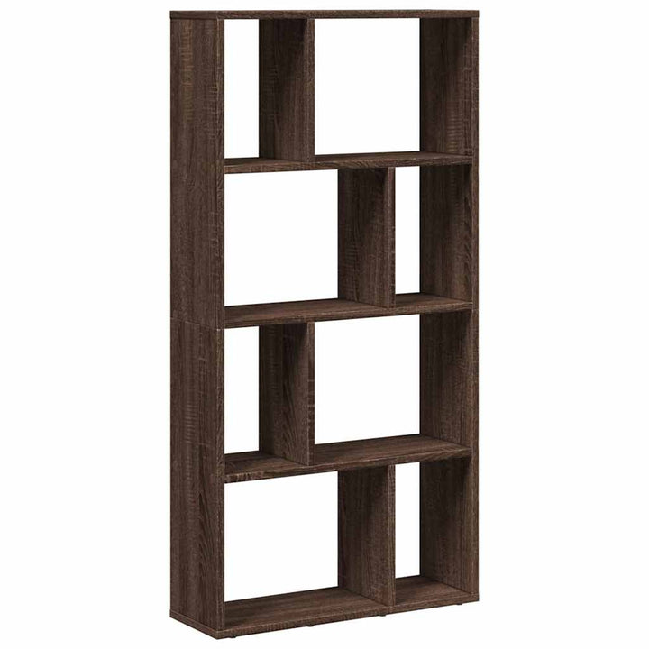 bogreol 60x20x120,5 cm konstrueret træ brun egetræsfarve