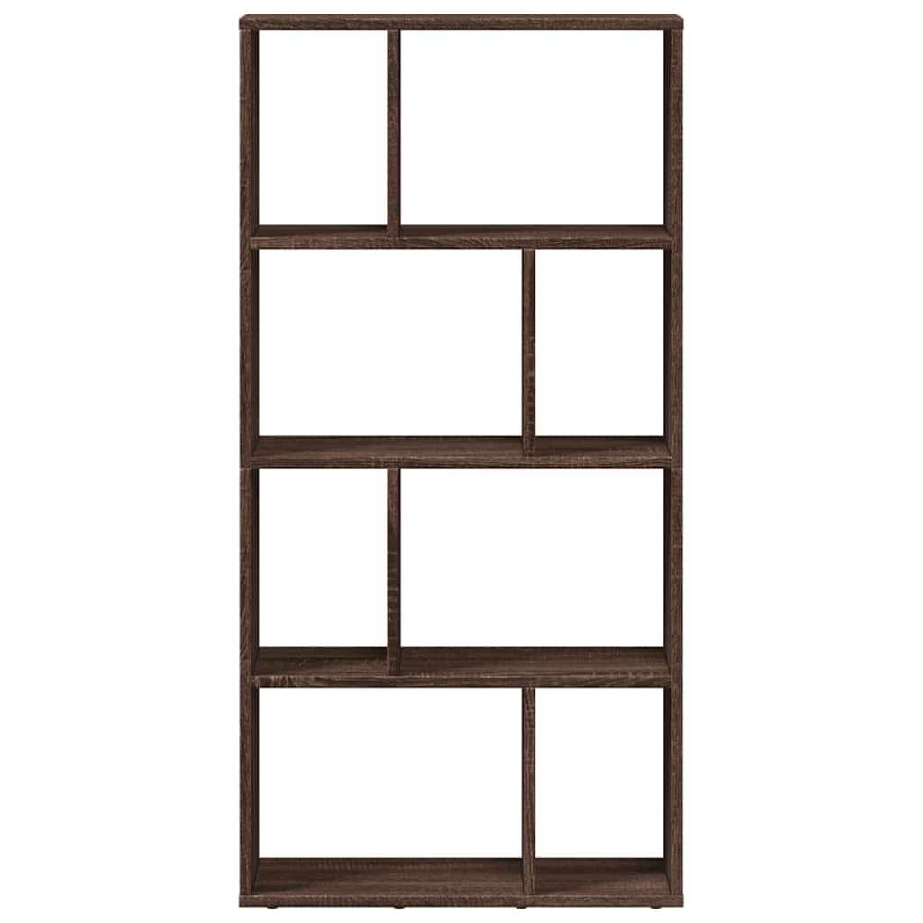 bogreol 60x20x120,5 cm konstrueret træ brun egetræsfarve