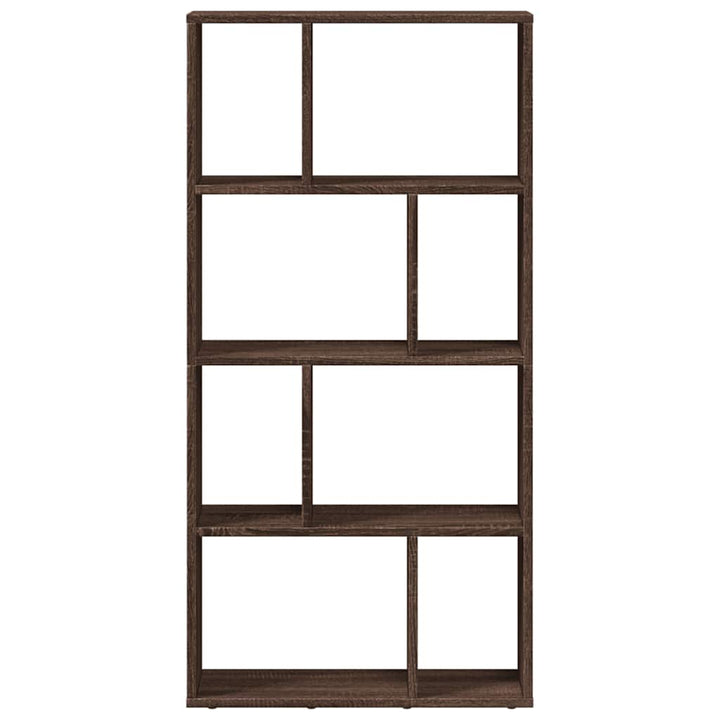 bogreol 60x20x120,5 cm konstrueret træ brun egetræsfarve
