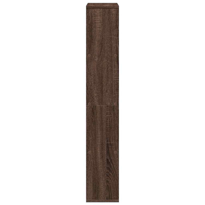 bogreol 60x20x120,5 cm konstrueret træ brun egetræsfarve
