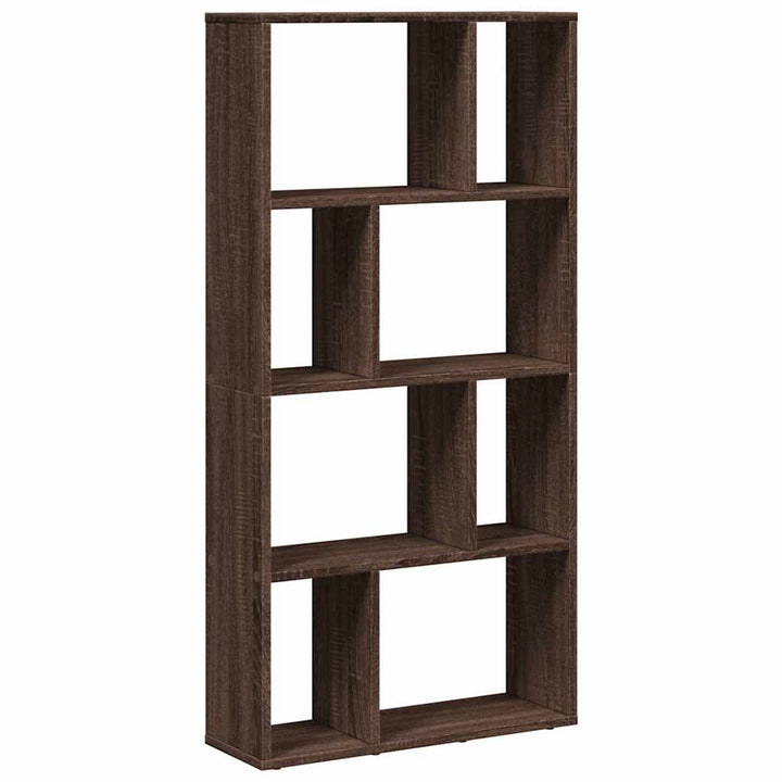 bogreol 60x20x120,5 cm konstrueret træ brun egetræsfarve