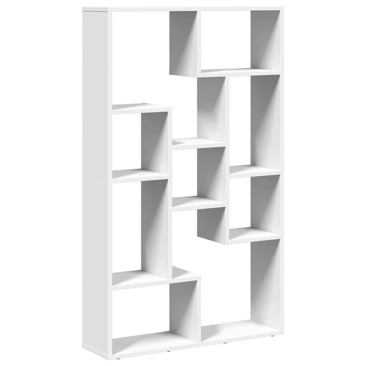 bogreol 72x20x120,5 cm konstrueret træ hvid