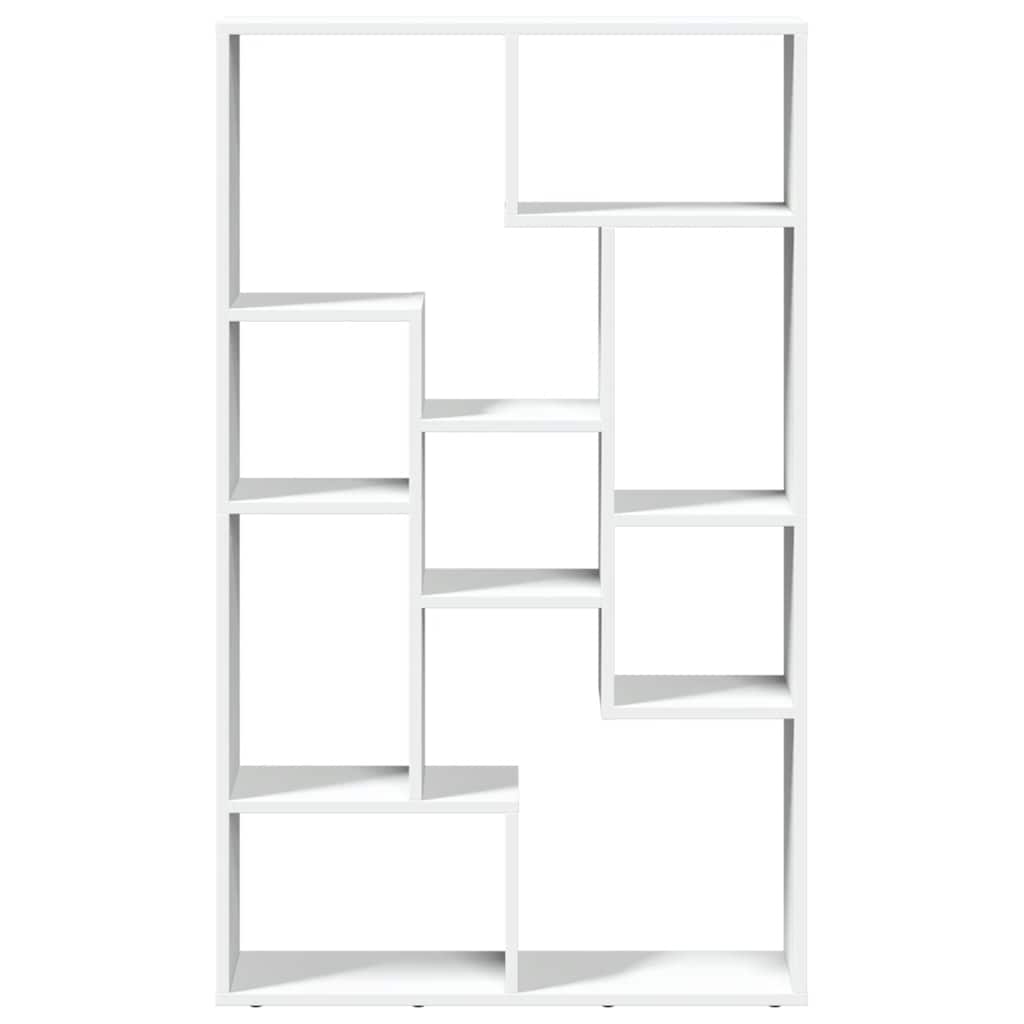 bogreol 72x20x120,5 cm konstrueret træ hvid