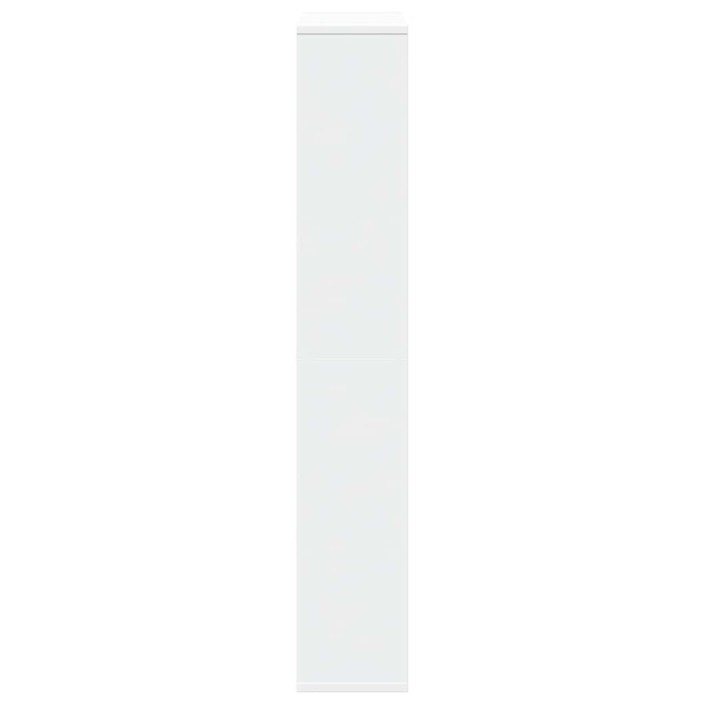 bogreol 72x20x120,5 cm konstrueret træ hvid