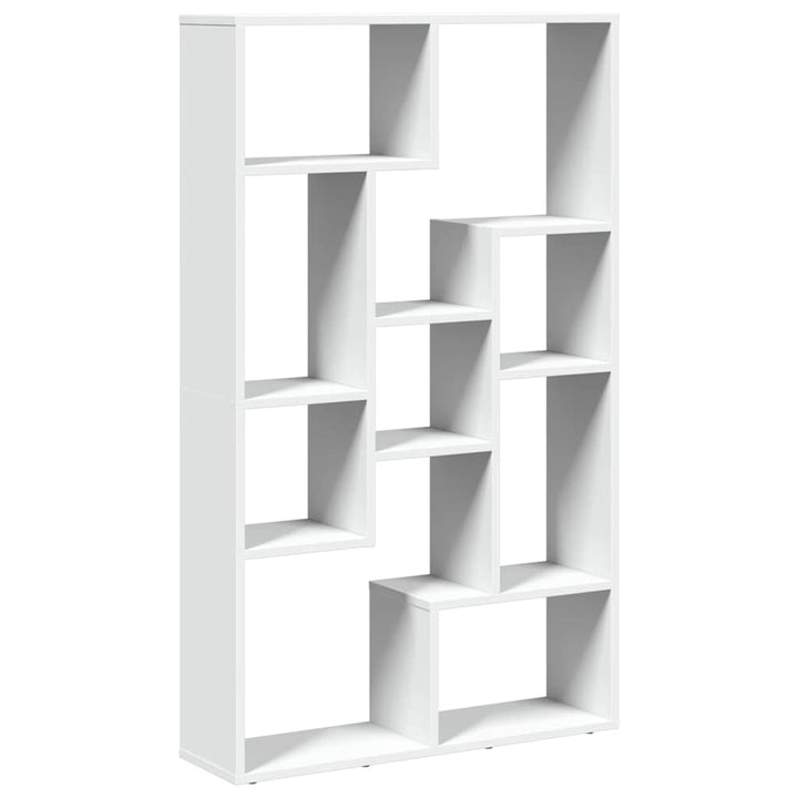 bogreol 72x20x120,5 cm konstrueret træ hvid