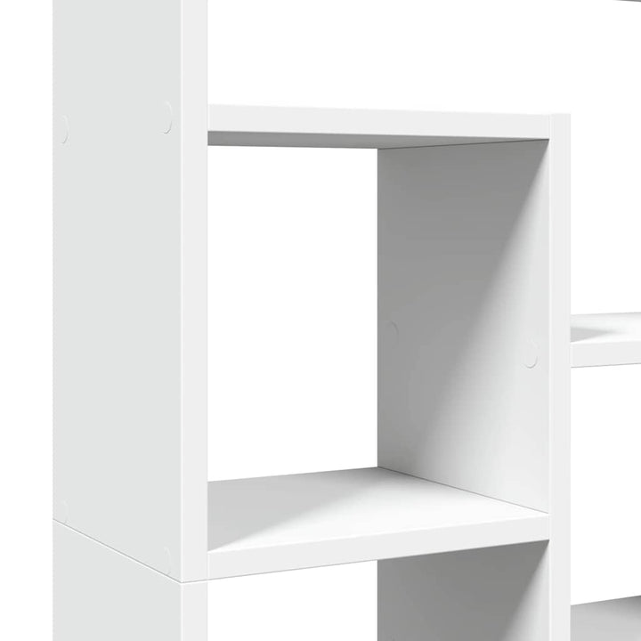 bogreol 72x20x120,5 cm konstrueret træ hvid