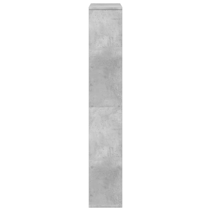 bogreol 72x20x120,5 cm konstrueret træ betongrå