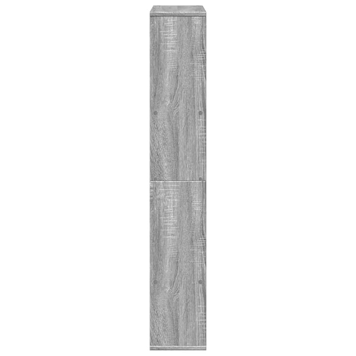 bogreol 72x20x120,5 cm konstrueret træ grå sonoma-eg