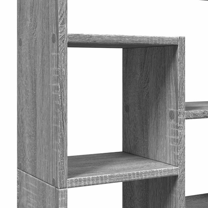 bogreol 72x20x120,5 cm konstrueret træ grå sonoma-eg