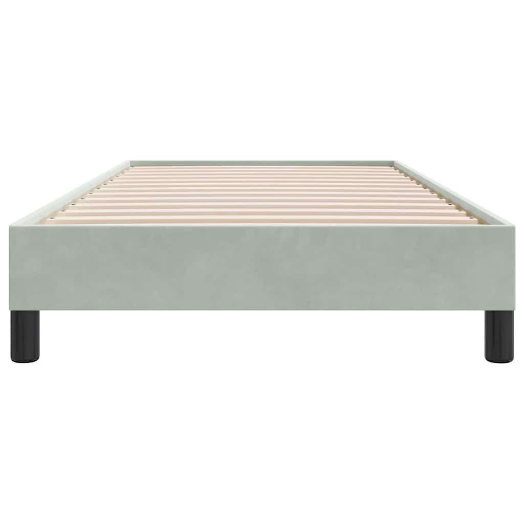 sengeramme uden madras 80x210 cm fløjl lysegrå
