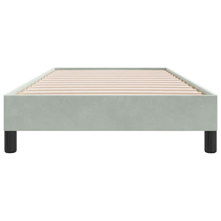 sengeramme uden madras 80x210 cm fløjl lysegrå
