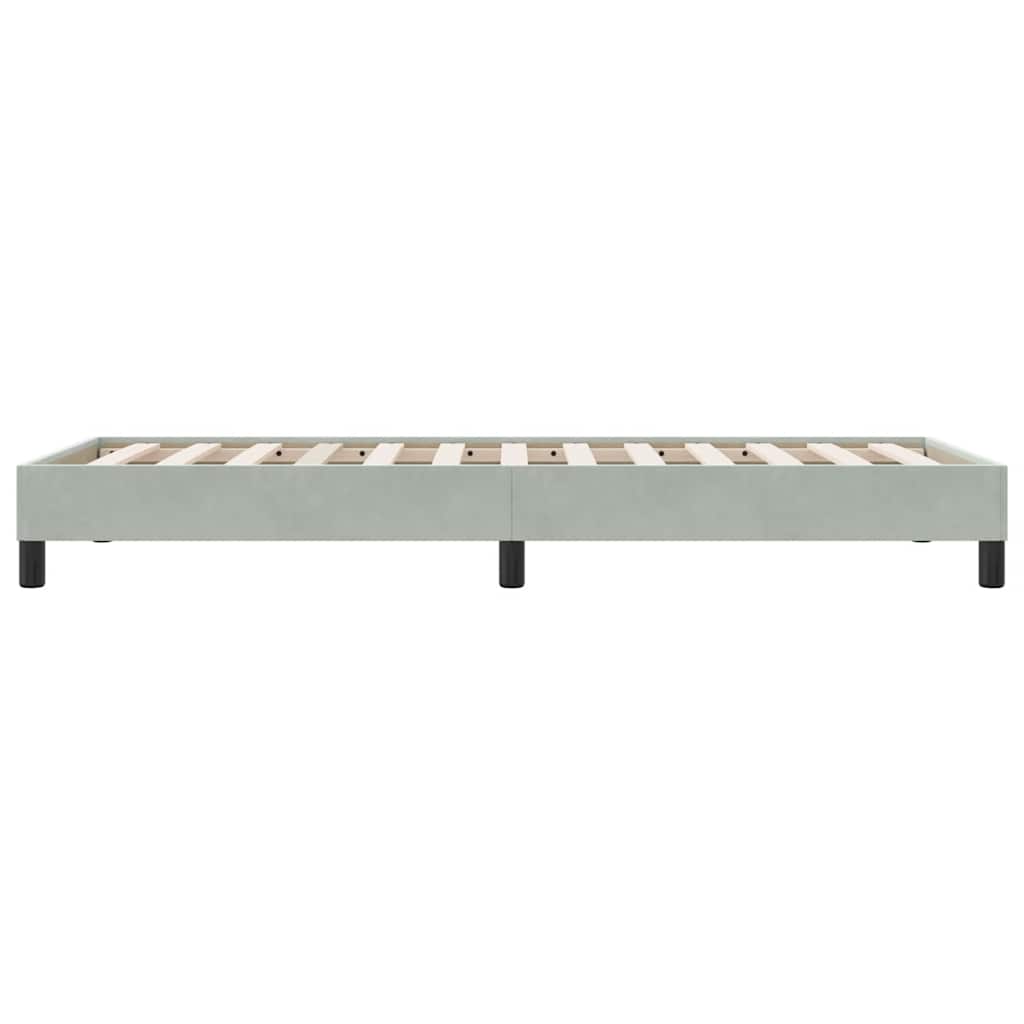sengeramme uden madras 80x210 cm fløjl lysegrå