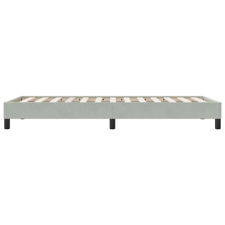 sengeramme uden madras 80x210 cm fløjl lysegrå
