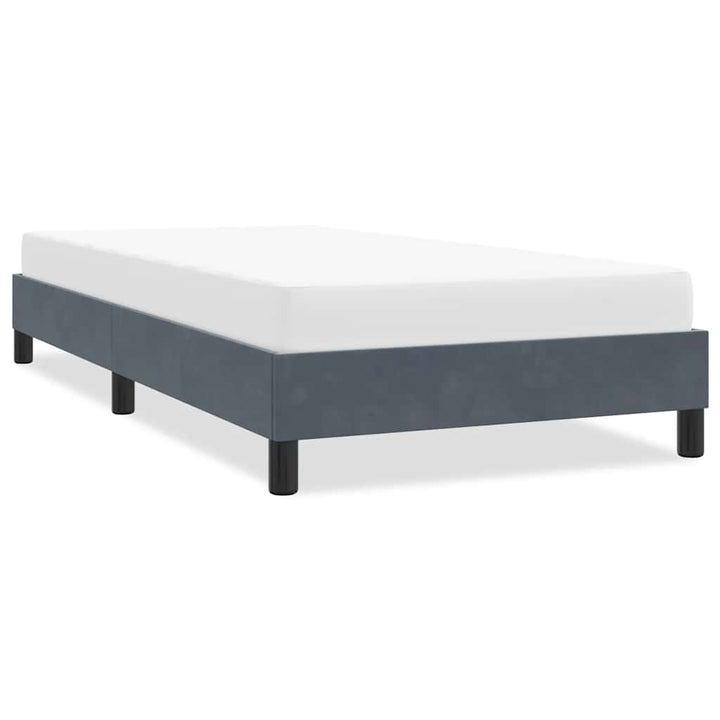 sengeramme uden madras 80x210 cm fløjl mørkegrå