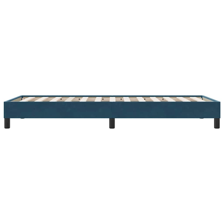 sengeramme uden madras 80x210 cm fløjl mørkeblå