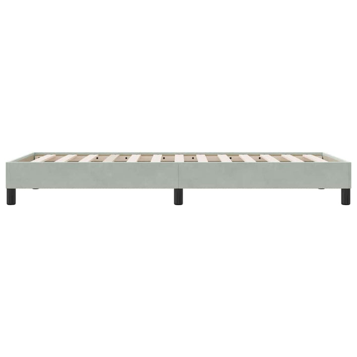 sengeramme uden madras 90x210 cm fløjl lysegrå