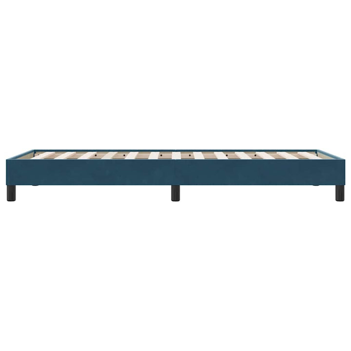 sengeramme uden madras 90x210 cm fløjl mørkeblå