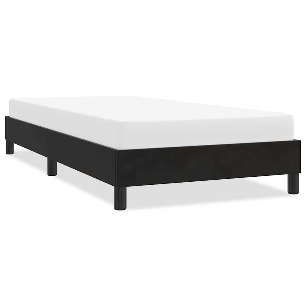 sengeramme uden madras 100x210 cm fløjl sort