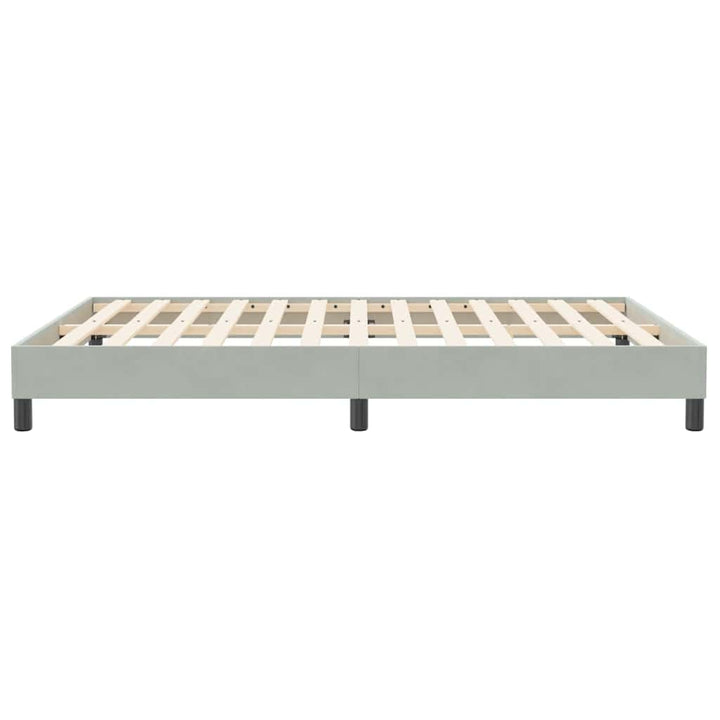sengeramme uden madras 160x210 cm fløjl lysegrå