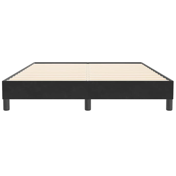 Sengeramme uden madras 160x210 cm fløjl sort