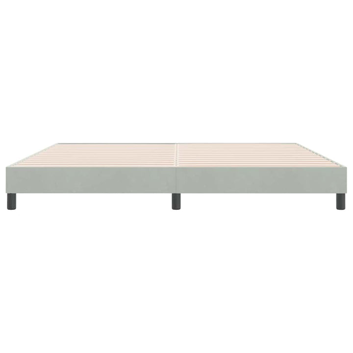 Sengeramme uden madras 180x210 cm fløjl lysegrå