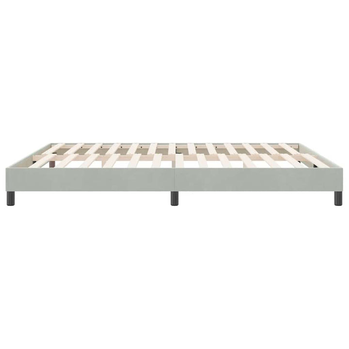 Sengeramme uden madras 180x210 cm fløjl lysegrå