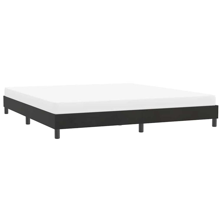sengeramme uden madras 180x210 cm fløjl sort