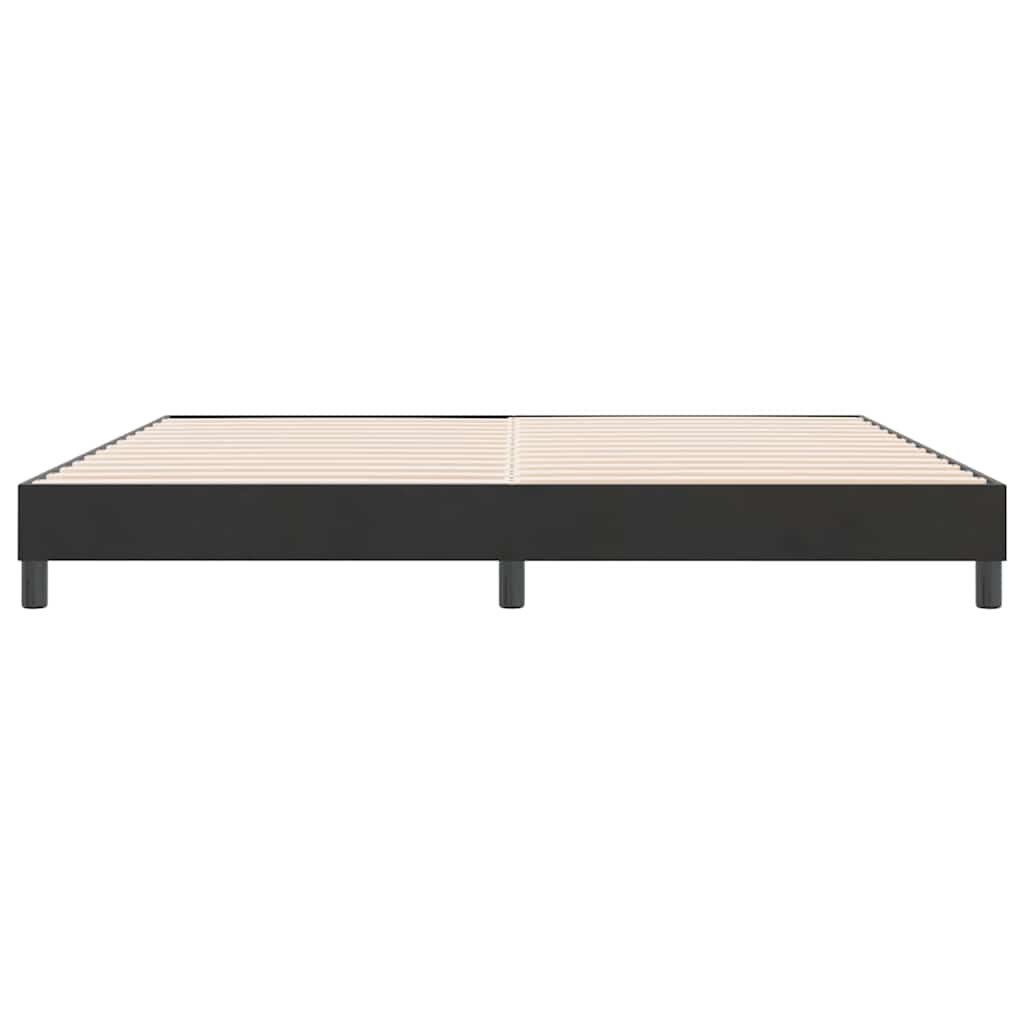 sengeramme uden madras 180x210 cm fløjl sort