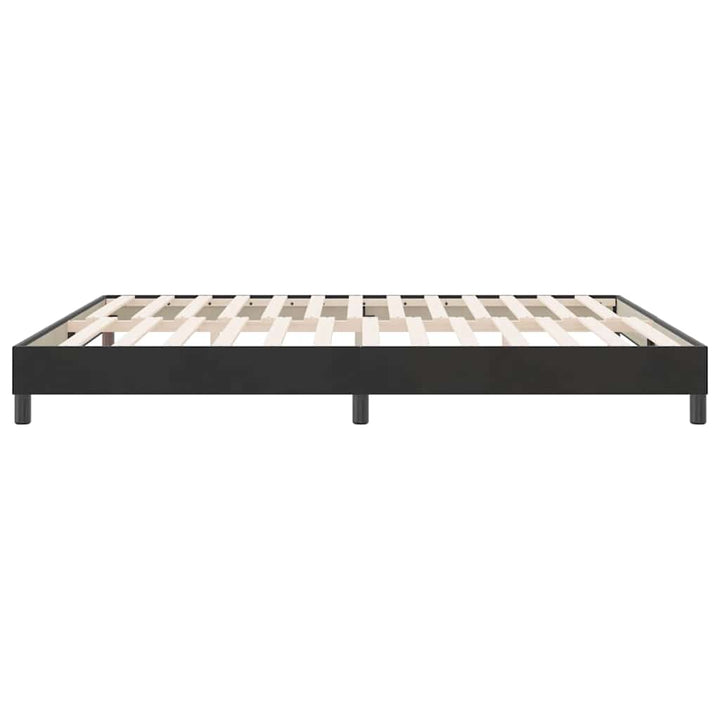 sengeramme uden madras 180x210 cm fløjl sort