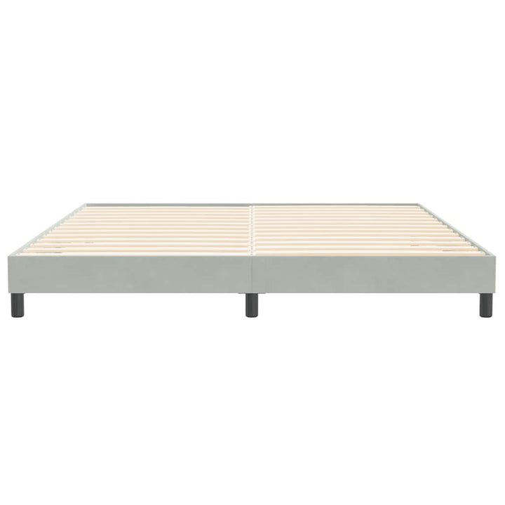 sengeramme uden madras 200x210 cm fløjl lysegrå