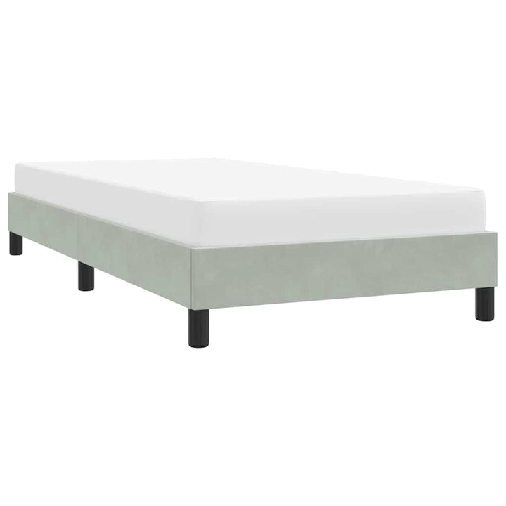 sengeramme uden madras 80x220 cm fløjl lysegrå
