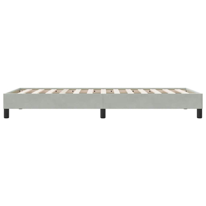sengeramme uden madras 80x220 cm fløjl lysegrå