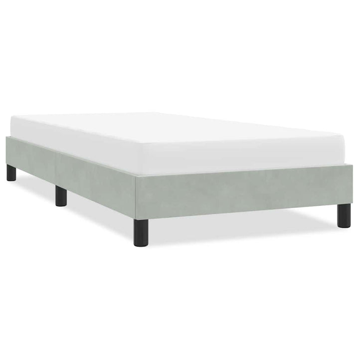 sengeramme uden madras 80x220 cm fløjl lysegrå