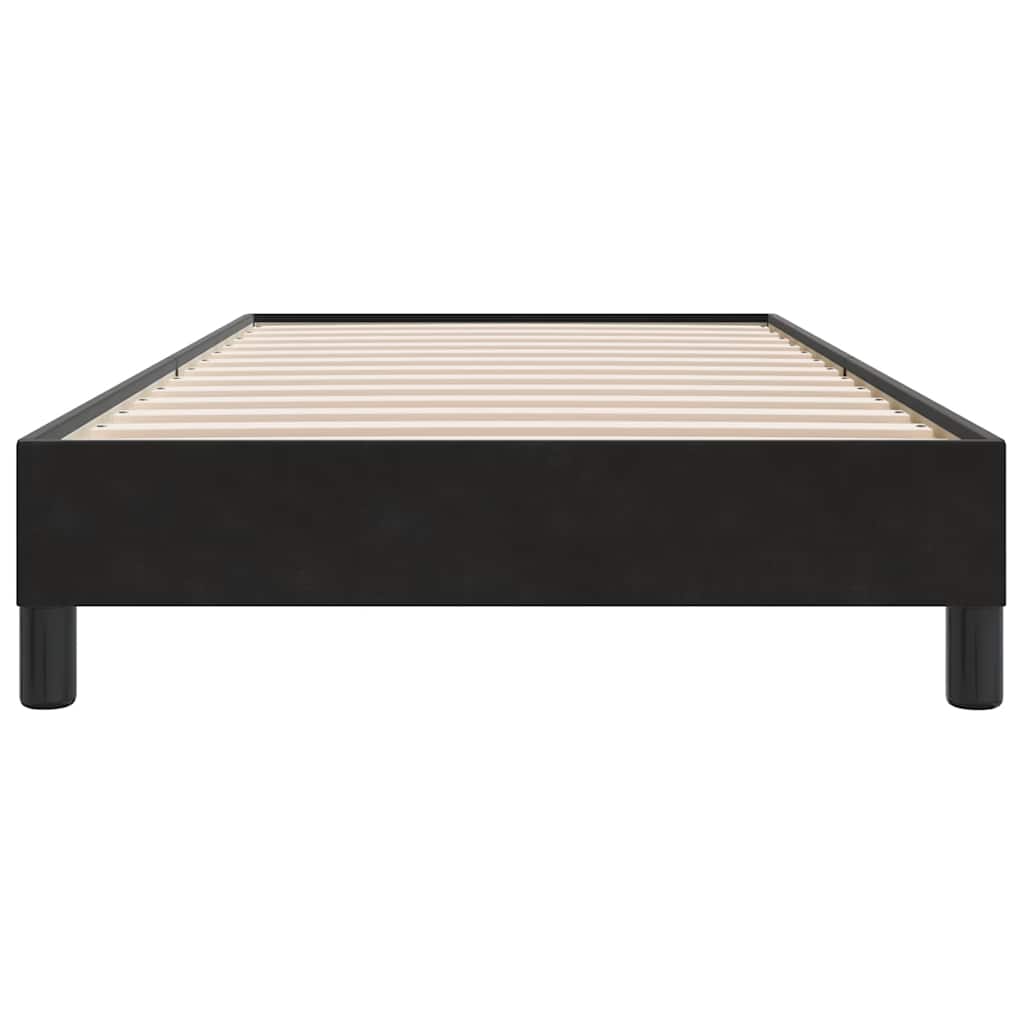 sengeramme uden madras 80x220 cm fløjl sort