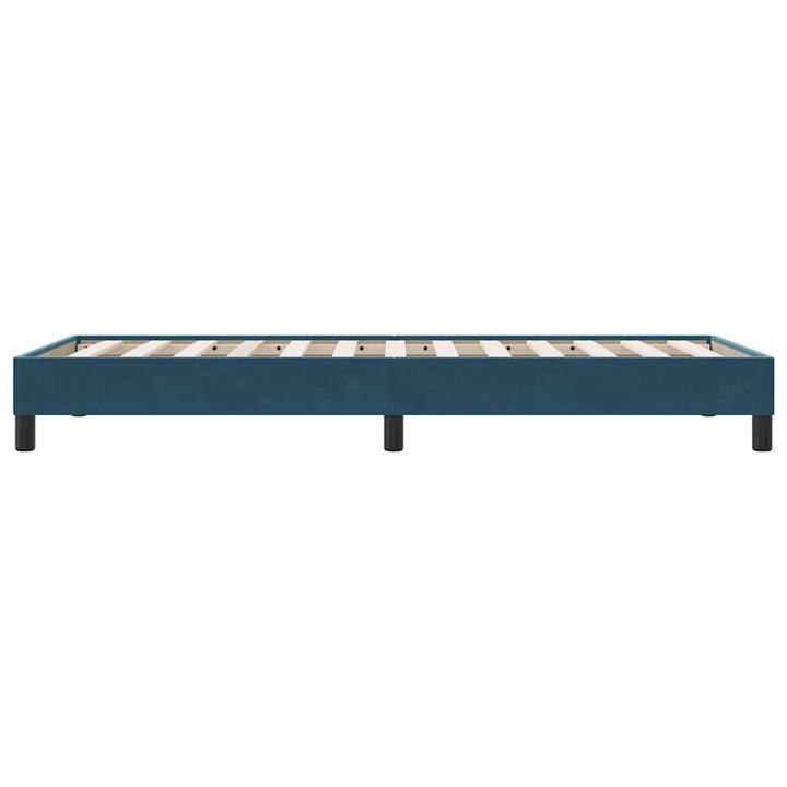 sengeramme uden madras 80x220 cm fløjl mørkeblå