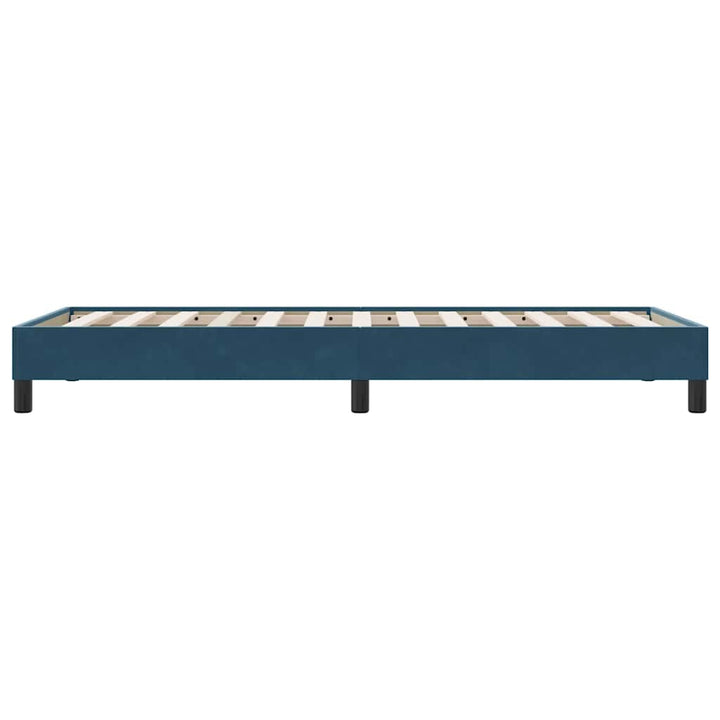 sengeramme uden madras 90x220 cm fløjl mørkeblå