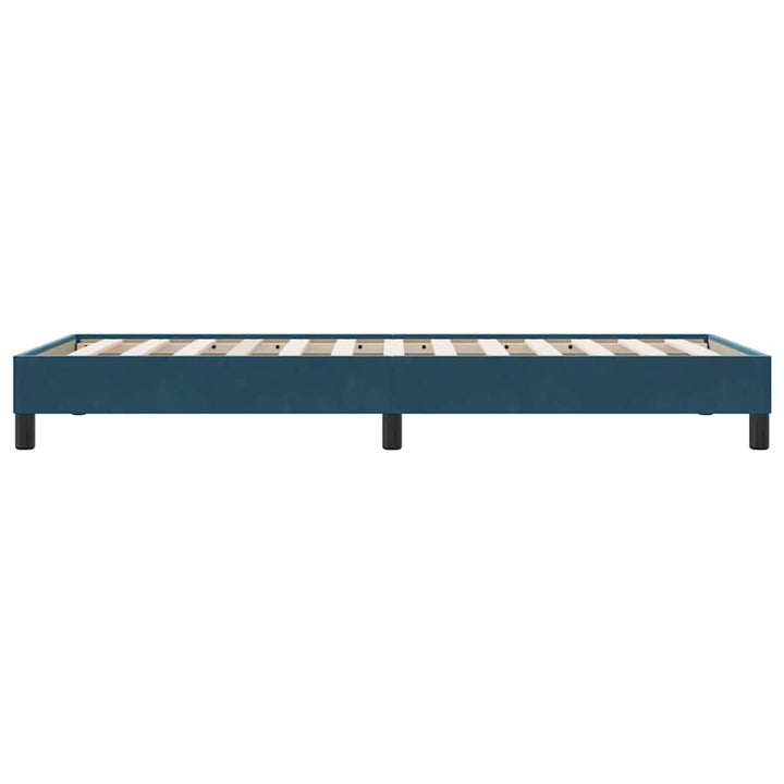 Sengeramme uden madras 100x220 cm fløjl mørkeblå