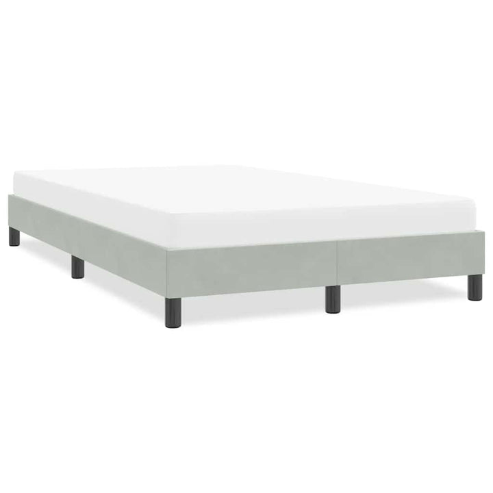 sengeramme uden madras 120x220 cm fløjl lysegrå