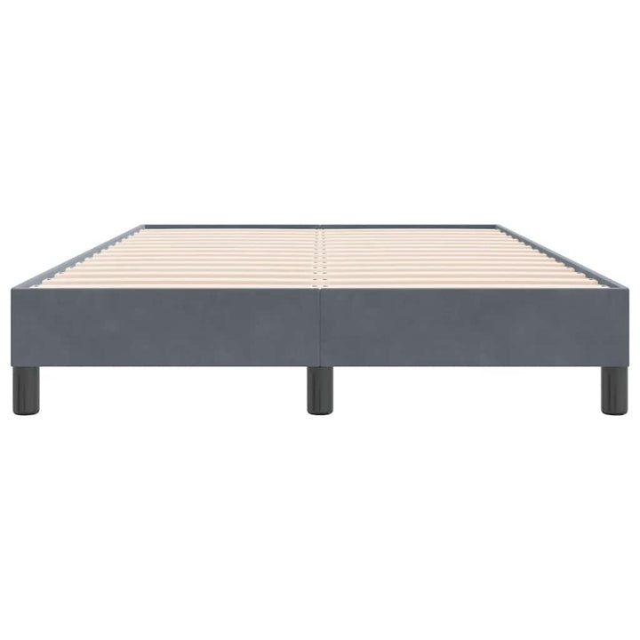 sengeramme uden madras 120x220 cm fløjl mørkegrå